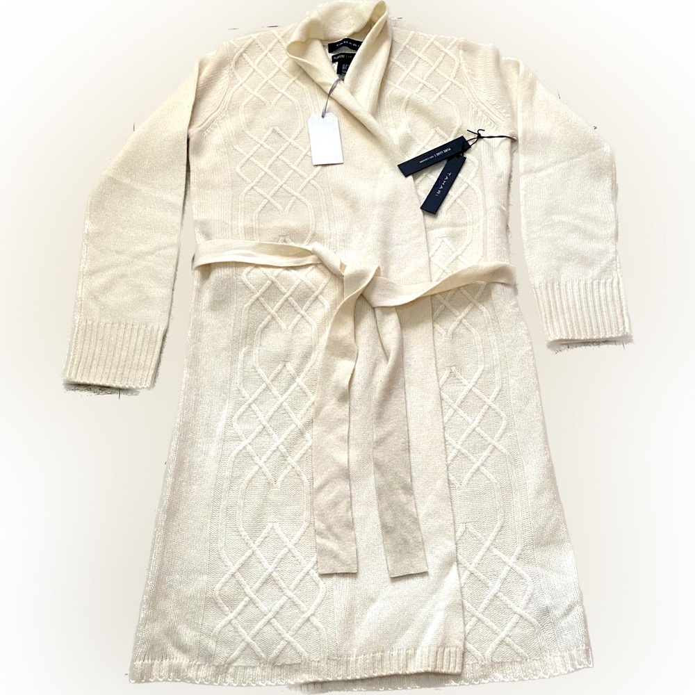 Tahari Cream Women's Cardigan Sweater